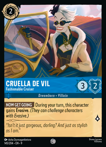 Cruella De Vil - Fashionable Cruiser