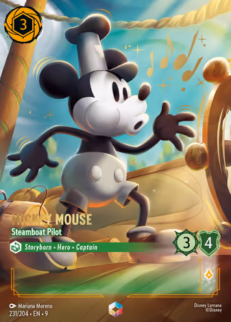 Mickey Mouse - Steamboat Pilot, Enchanted printing