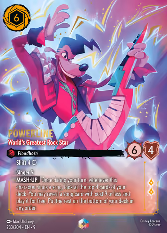 Powerline - World's Greatest Rock Star, Enchanted printing