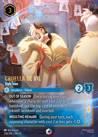 Cruella De Vil - Style Icon, Enchanted printing