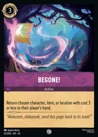 Begone!