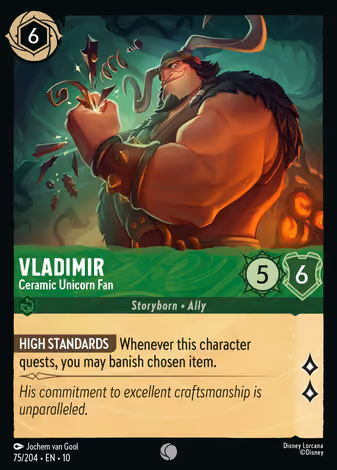 Vladimir - Ceramic Unicorn Fan