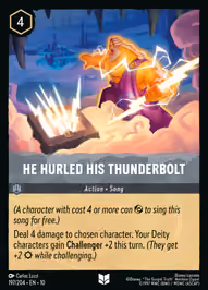 He Hurled His Thunderbolt