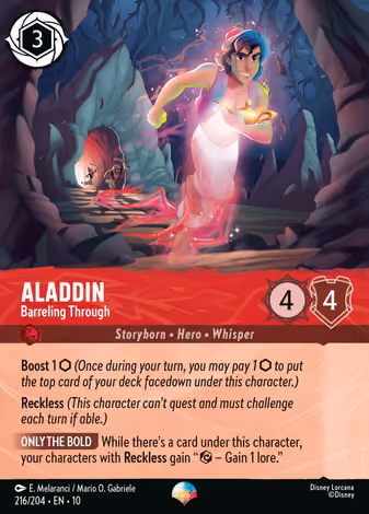 Aladdin - Barreling Through, Epic printing