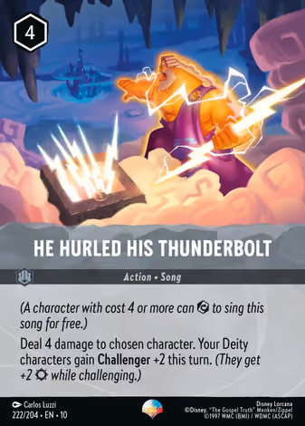 He Hurled His Thunderbolt, Epic printing