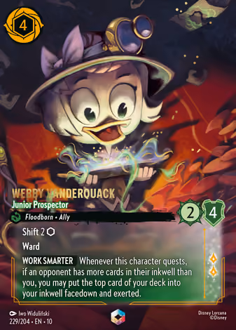 Webby Vanderquack - Junior Prospector, Enchanted printing