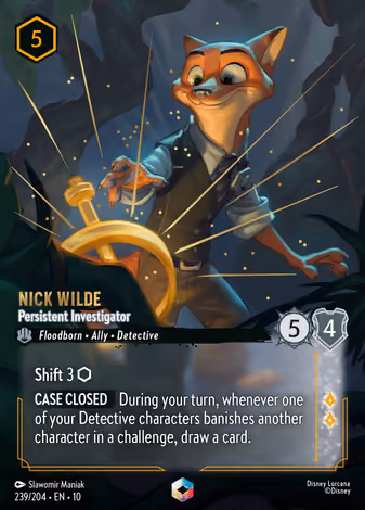 Nick Wilde - Persistent Investigator, Enchanted printing