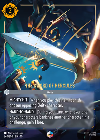 The Sword of Hercules, Enchanted printing