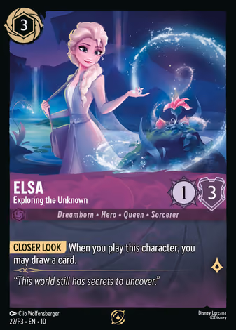 Elsa - Exploring the Unknown, 22/P3 printing