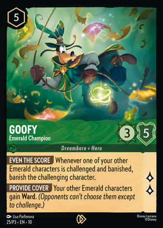 Goofy - Emerald Champion, 25/P3 printing