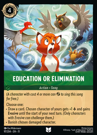 Education or Elimination