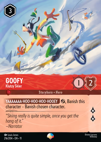 Goofy - Klutzy Skier, Epic printing