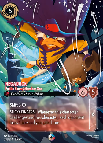Negaduck - Public Enemy Number One, Enchanted printing