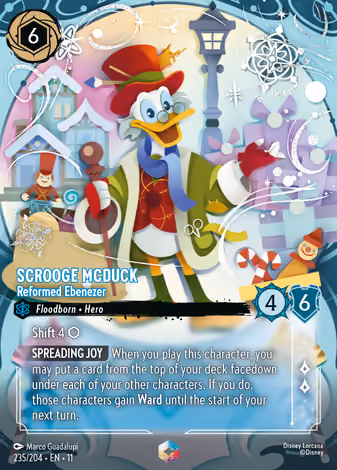 Scrooge McDuck - Reformed Ebenezer, Enchanted printing