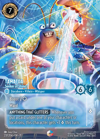 Tamatoa - Seeker of Shine, Enchanted printing