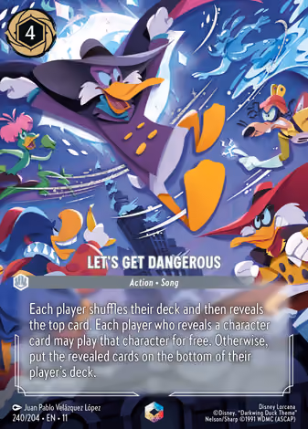 Let's Get Dangerous, Enchanted printing