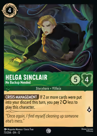Helga Sinclair - No Backup Needed