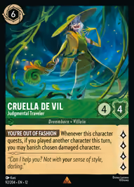 Cruella De Vil - Judgmental Traveler