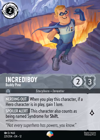 Incrediboy - Buddy Pine, Epic printing