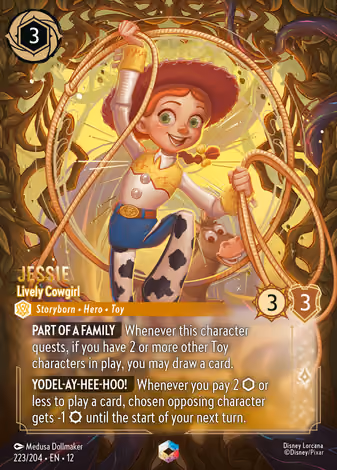 Jessie - Lively Cowgirl, Enchanted printing