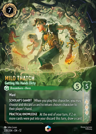 Milo Thatch - Getting His Hands Dirty, Enchanted printing