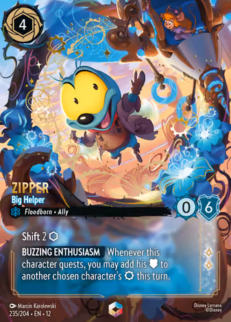 Zipper - Big Helper, Enchanted printing