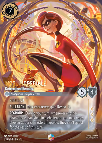 Mrs. Incredible - Determined Rescuer, Enchanted printing
