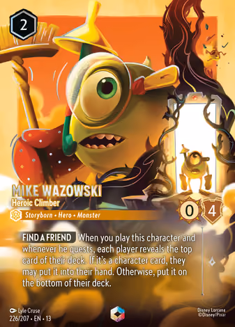 Mike Wazowski - Heroic Climber, Enchanted printing