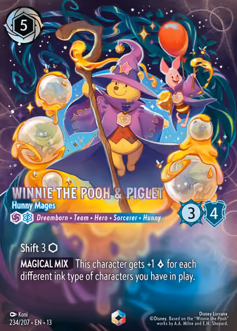 Winnie the Pooh & Piglet - Hunny Mages, Enchanted printing