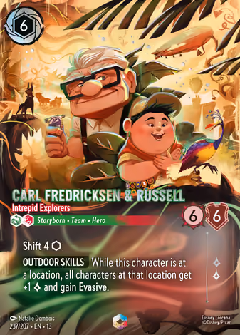 Carl Fredricksen & Russell - Intrepid Explorers, Enchanted printing