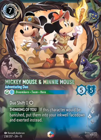 Mickey Mouse & Minnie Mouse - Adventuring Duo, Enchanted printing