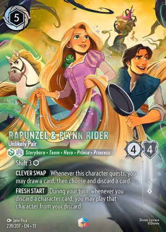 Rapunzel & Flynn Rider - Unlikely Pair, Enchanted printing