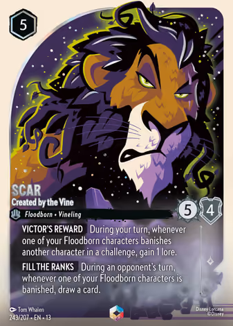 Scar - Created by the Vine, Enchanted printing