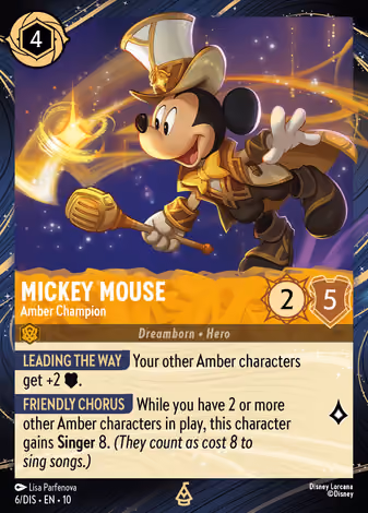 Mickey Mouse - Amber Champion, 6/DIS printing