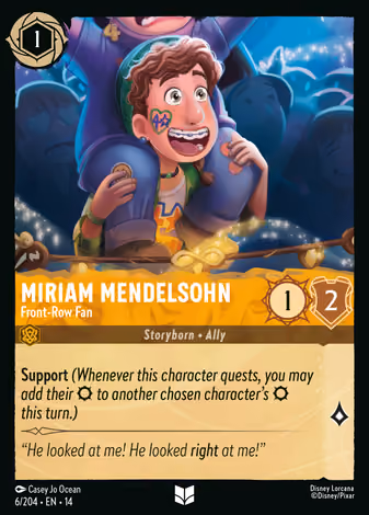 Miriam Mendelsohn - Front-Row Fan