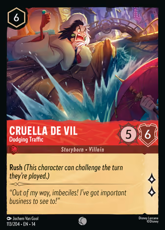 Cruella De Vil - Dodging Traffic