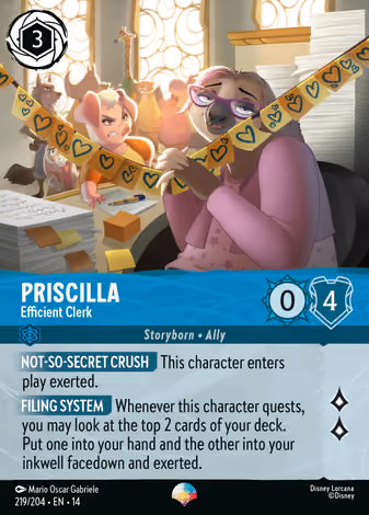 Priscilla - Efficient Clerk, Epic printing