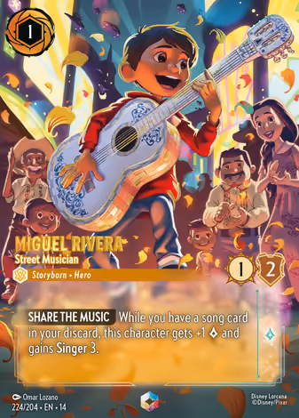 Miguel Rivera - Street Musician, Enchanted printing