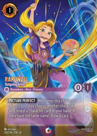 Rapunzel - Outgoing Artist, Enchanted printing