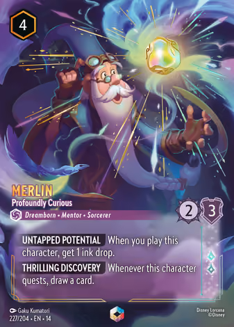 Merlin - Profoundly Curious, Enchanted printing