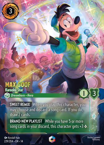 Max Goof - Karaoke Star, Enchanted printing