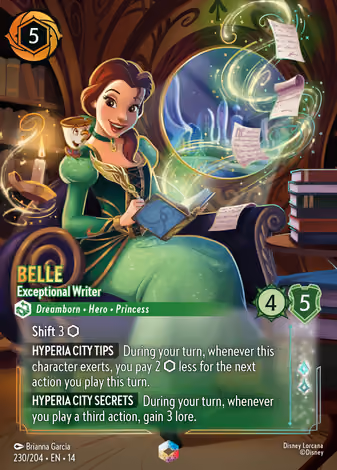 Belle - Exceptional Writer, Enchanted printing