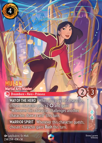Mulan - Martial Arts Master, Enchanted printing