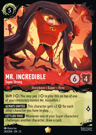 Mr. Incredible - Super Strong, Alt foil printing