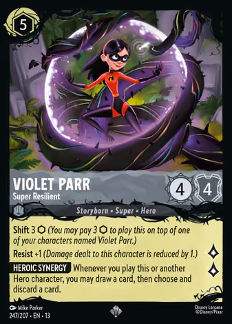 Violet Parr - Super Resilient, Alt foil printing