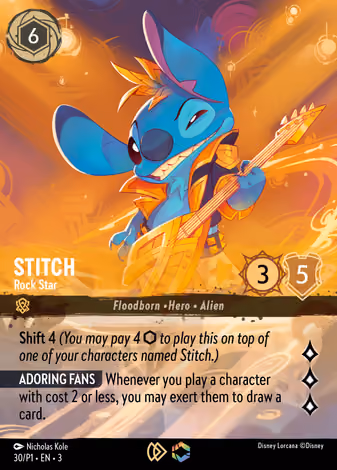 Stitch - Rock Star, 30/P1 printing
